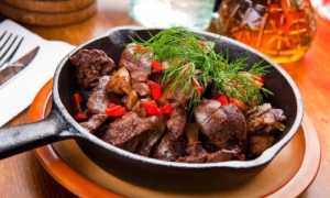 Как и сколько жарить печень на сковородке?