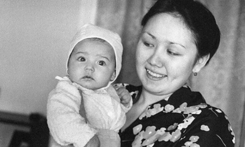 Зульфия с дочкой