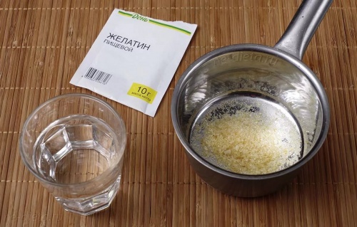 С желатином