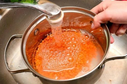 Красная и желтая чечевица