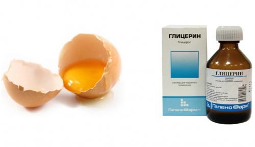 Яйцо и глицерин