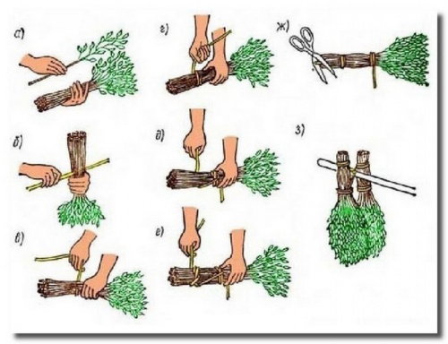 как связать веники