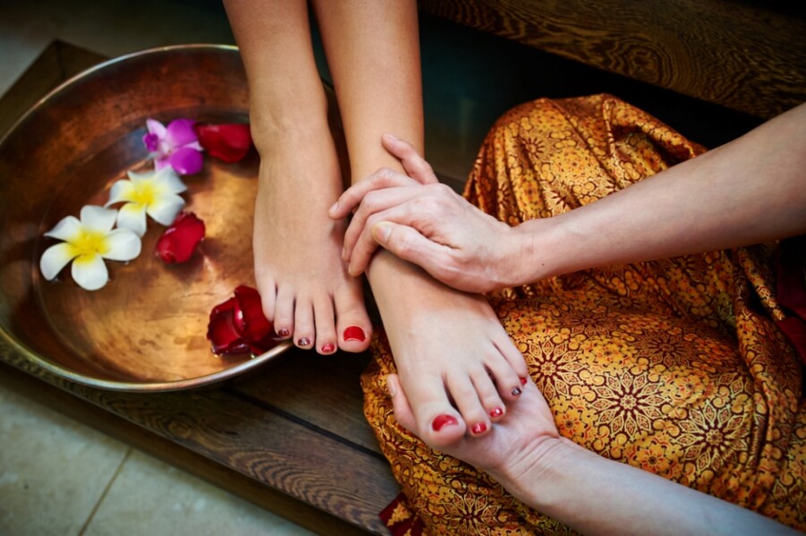 техники массажа ног