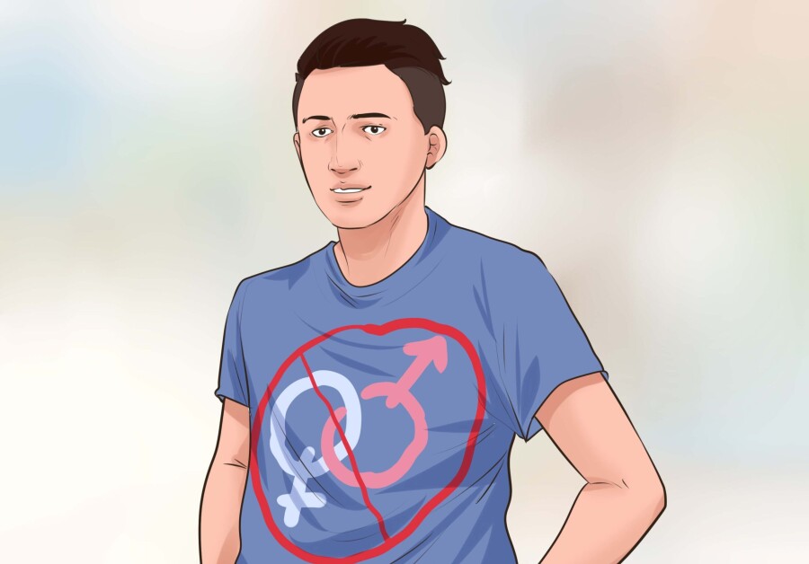 арт асексуального парня