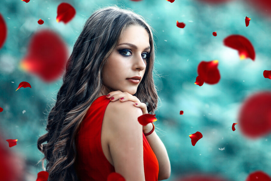 красивая девушка