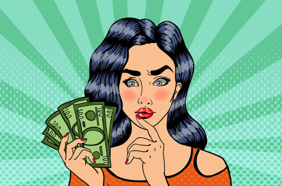 Зачем женщина просит деньги