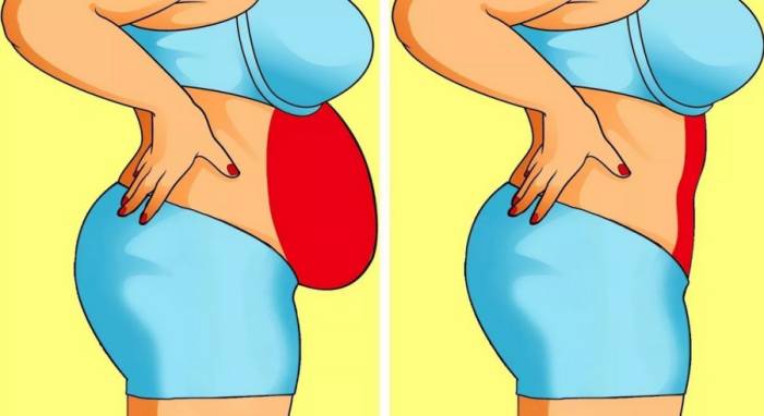 как убрать жир на животе