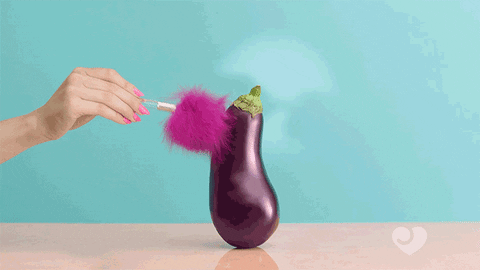 баклажану щекотно